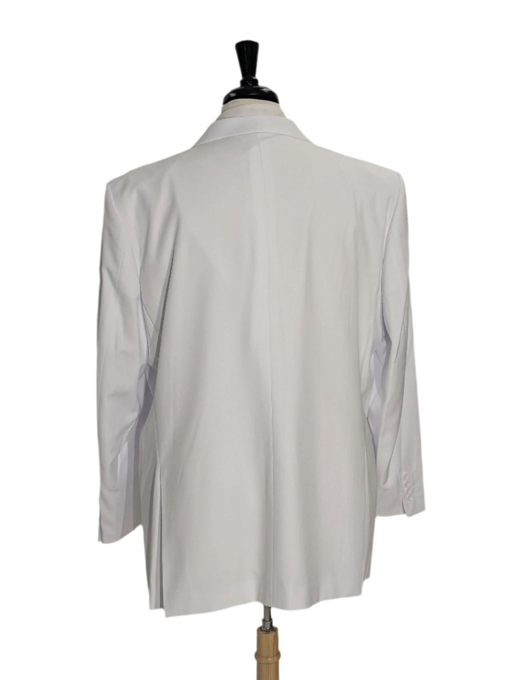 Men's Solid White Double Breasted Suit