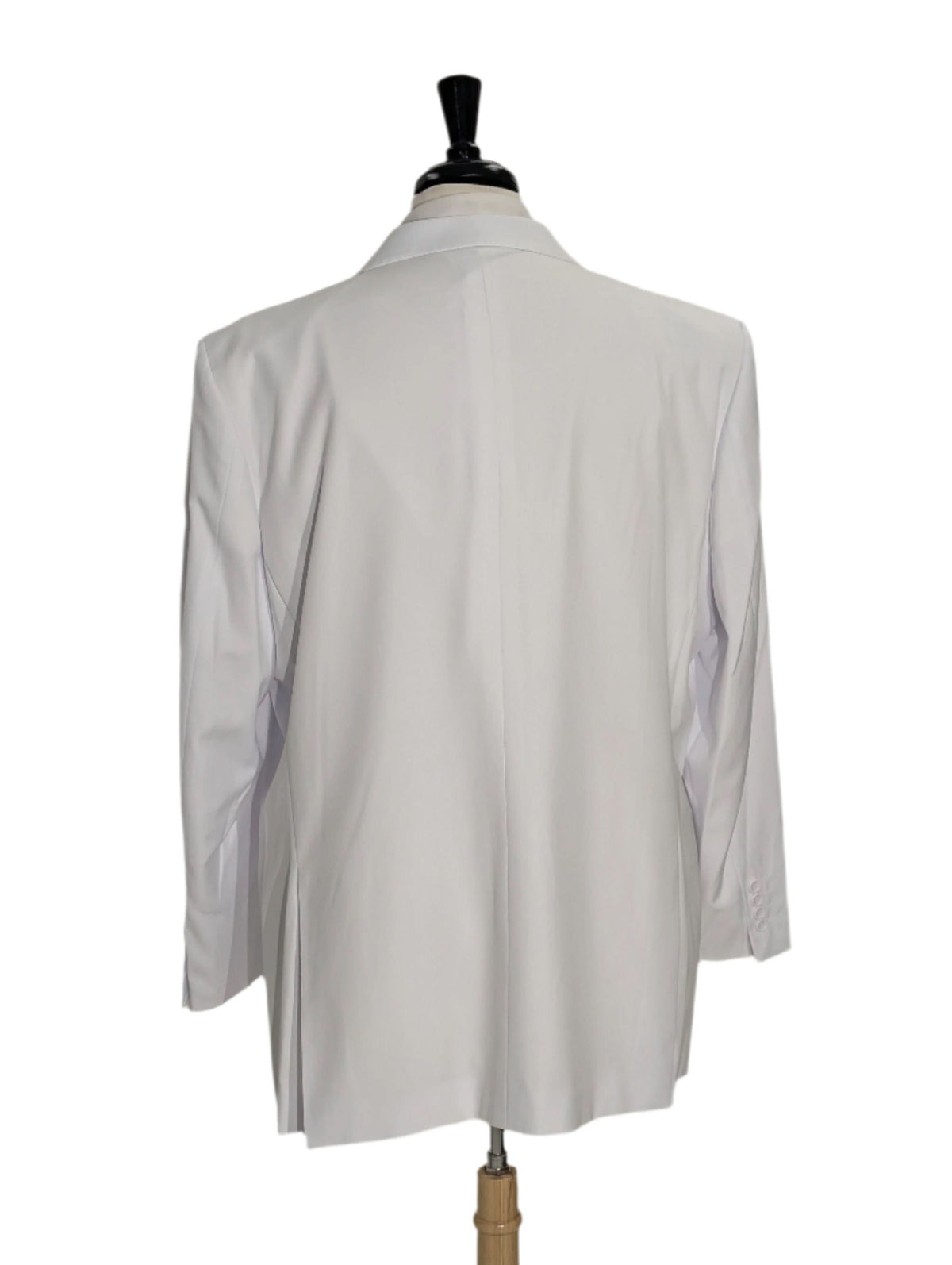 Men's Solid White Double Breasted Suit