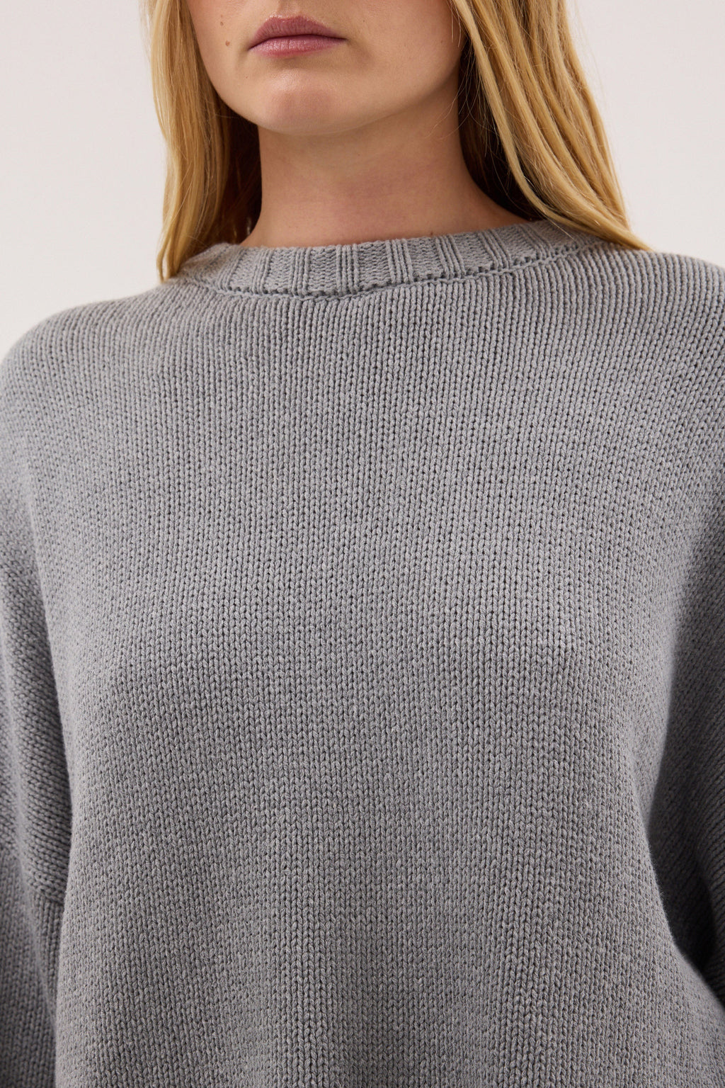 BAY GREY MARLE KNIT JUMPER