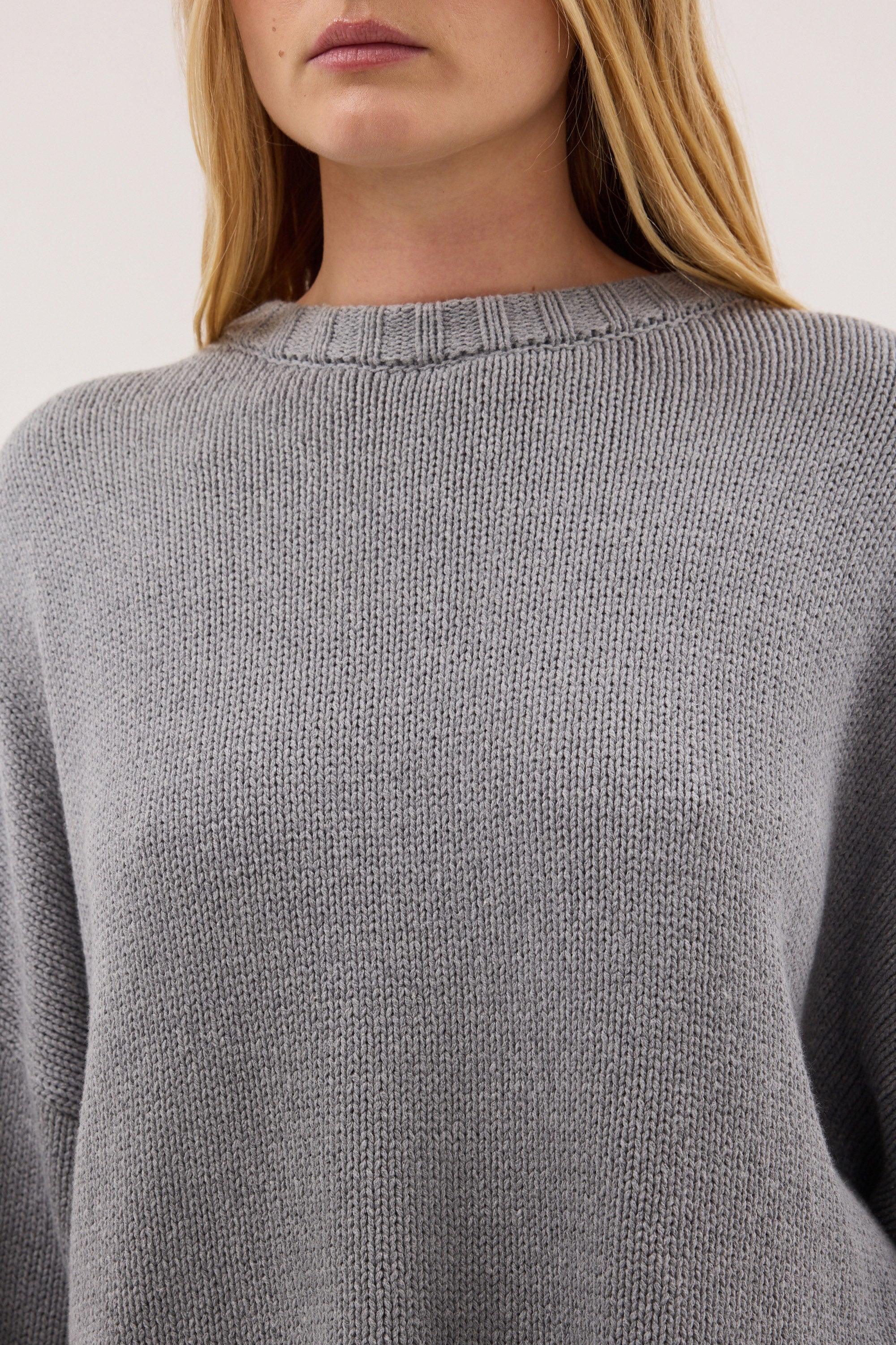 BAY GREY MARLE KNIT JUMPER