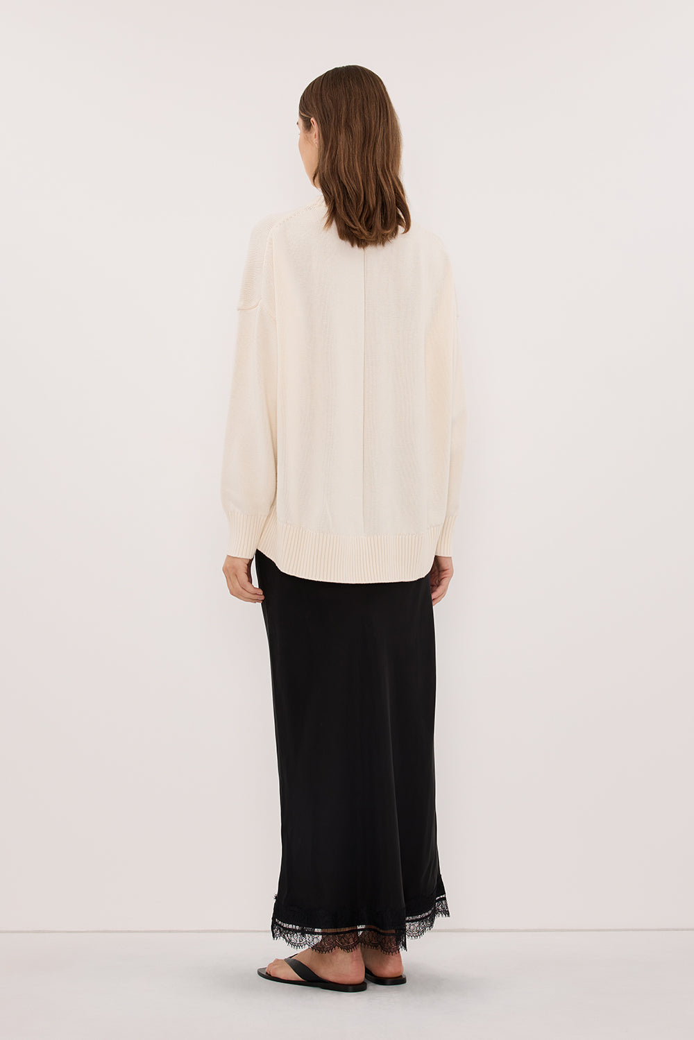 MILA CREAM CREW NECK KNIT JUMPER