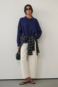 CECILIA COBALT CREW NECK JUMPER