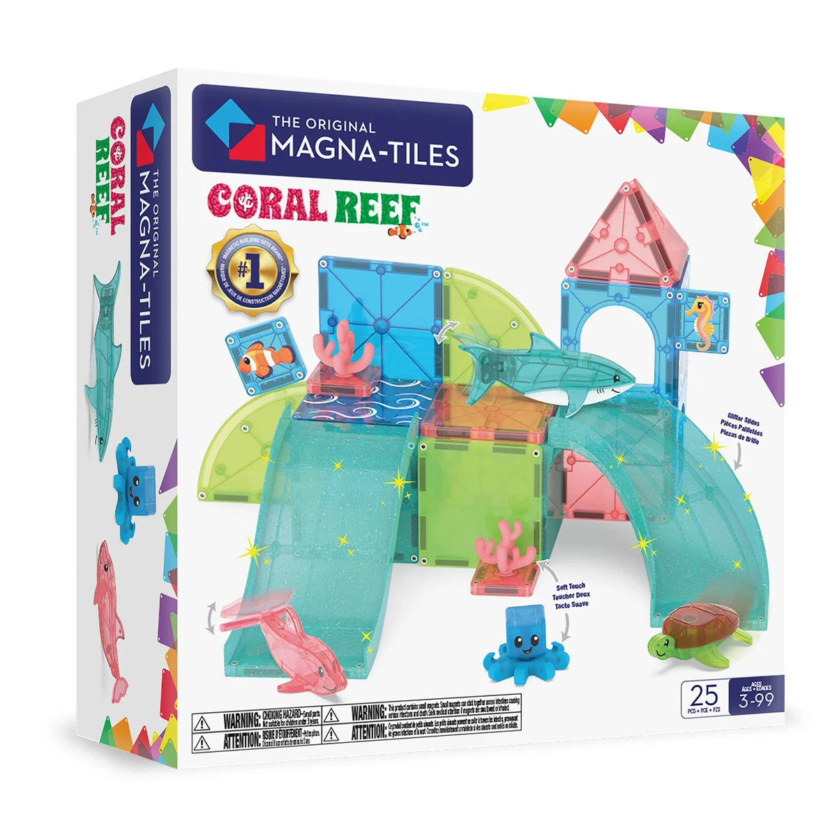 25-Piece Coral Reef Magnetic Building Set