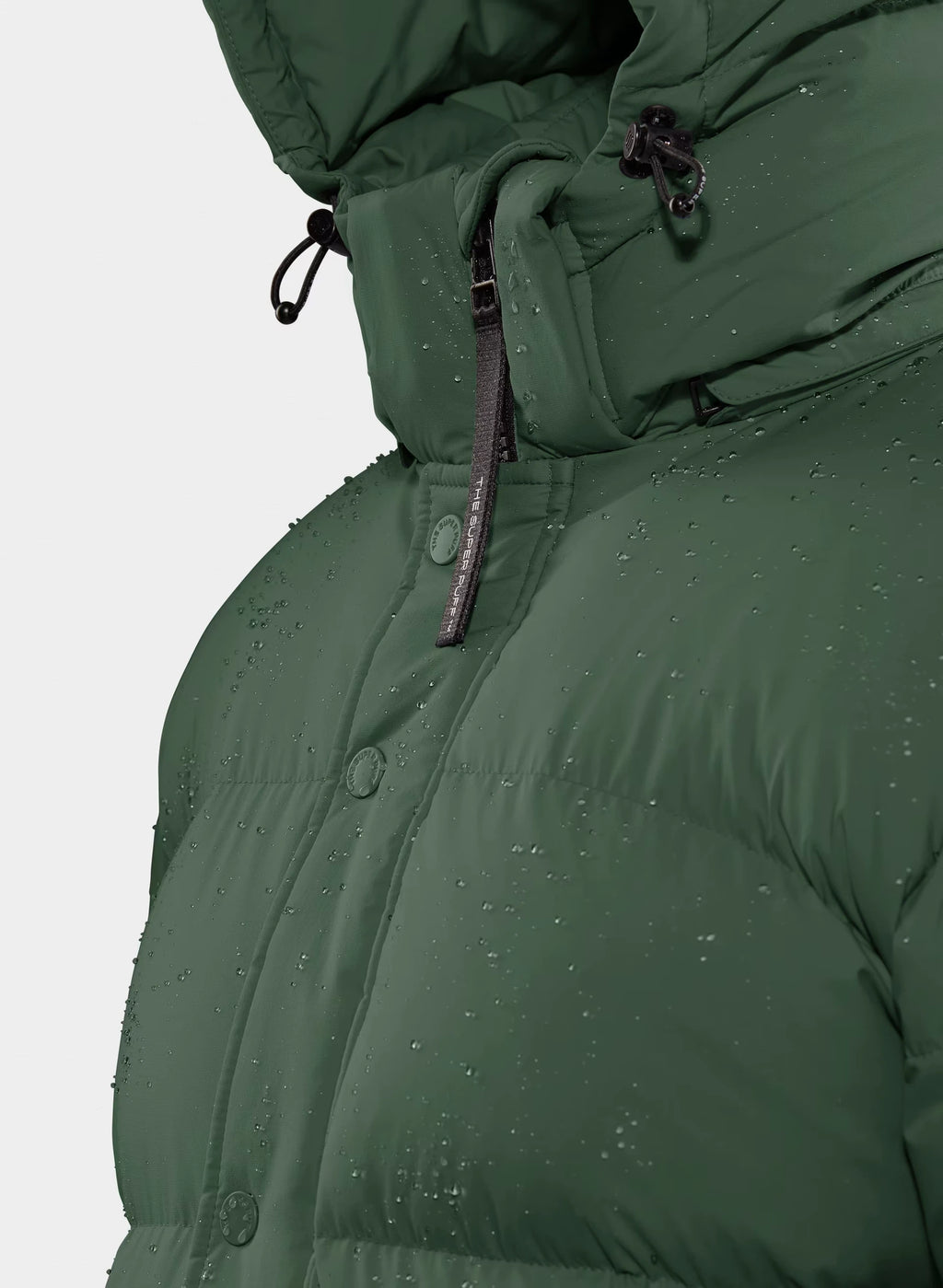 Long Down Puffer Jacket - Blue