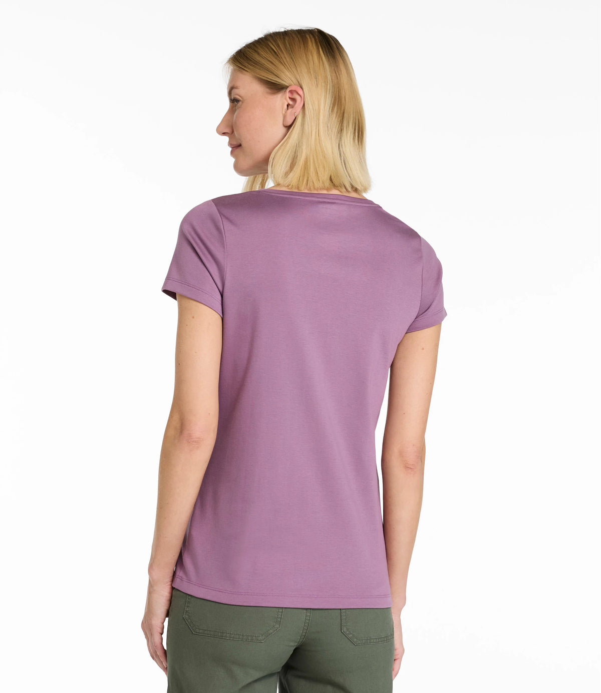 Women's Pima Cotton V-Neck T-Shirt - Black