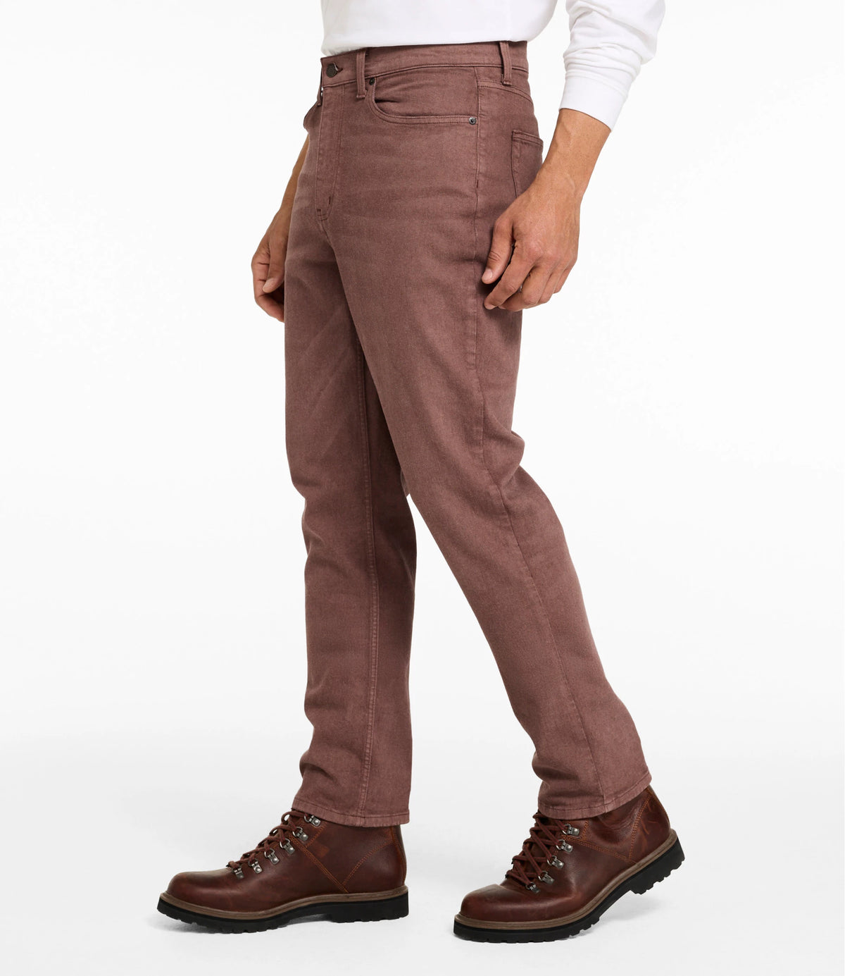 Men's Stretch Straight-Leg Jeans - Tan