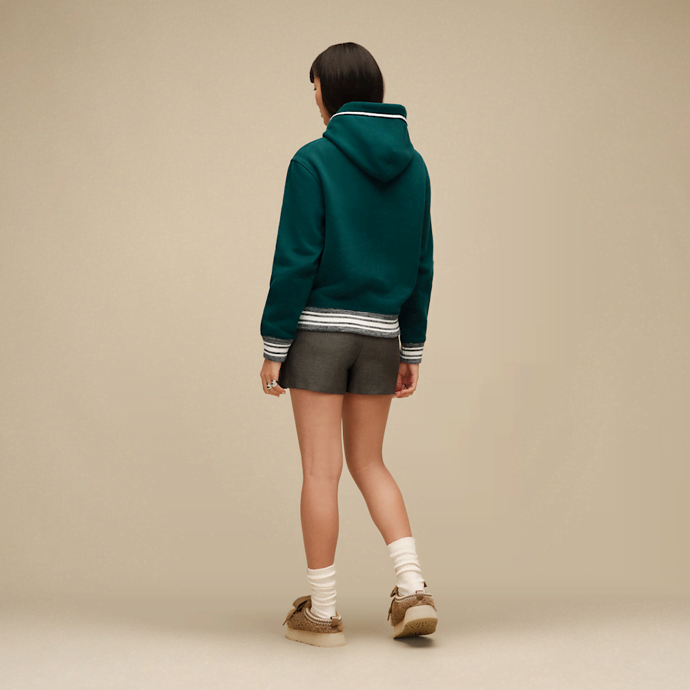 Unisex Varsity Patch Pullover Hoodie
