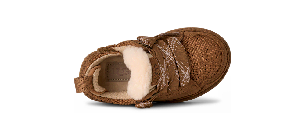 Toddler Suede and Mesh Sneaker - Brown