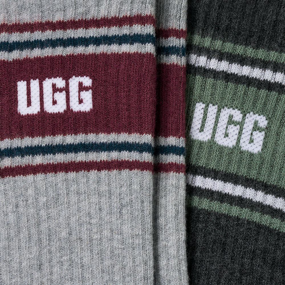 Men's Varsity Stripe Crew Socks - 2 Pack