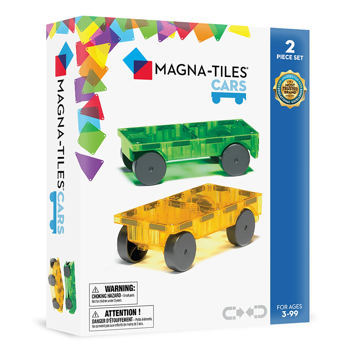 Magnetic Vehicle Chassis Set - Green & Yellow