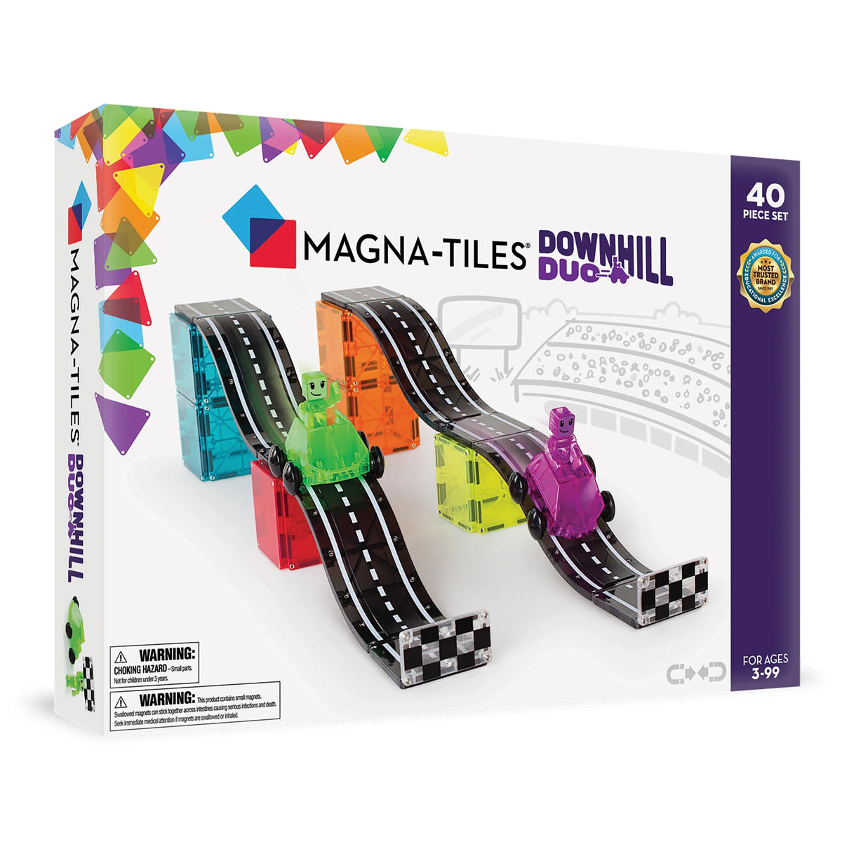 40-Piece Magnetic Race Track Building Set