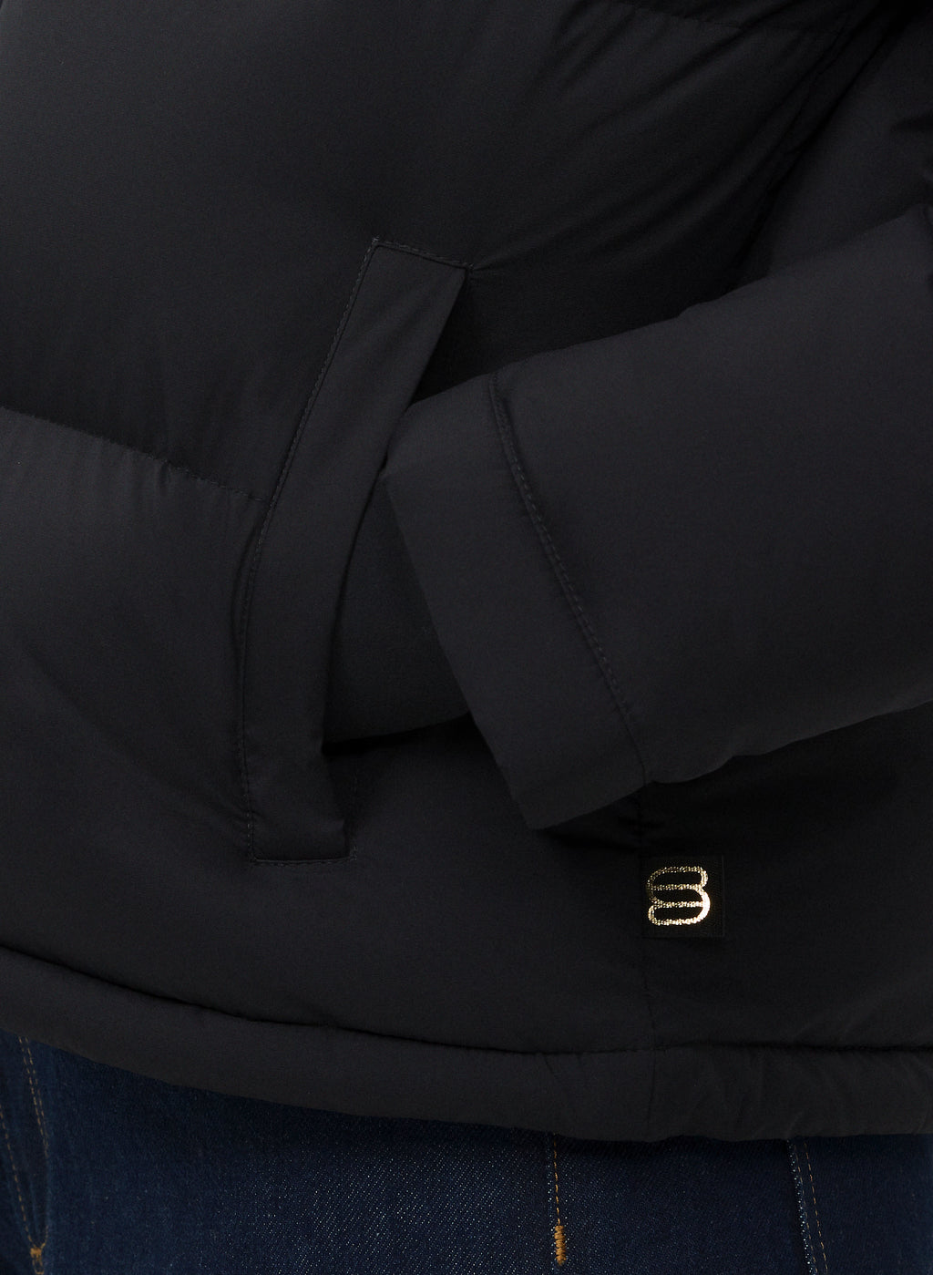 Short Down Puffer Jacket - Blue