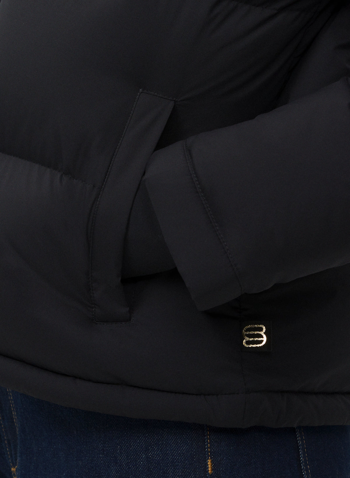 Short Down Puffer Jacket - Blue