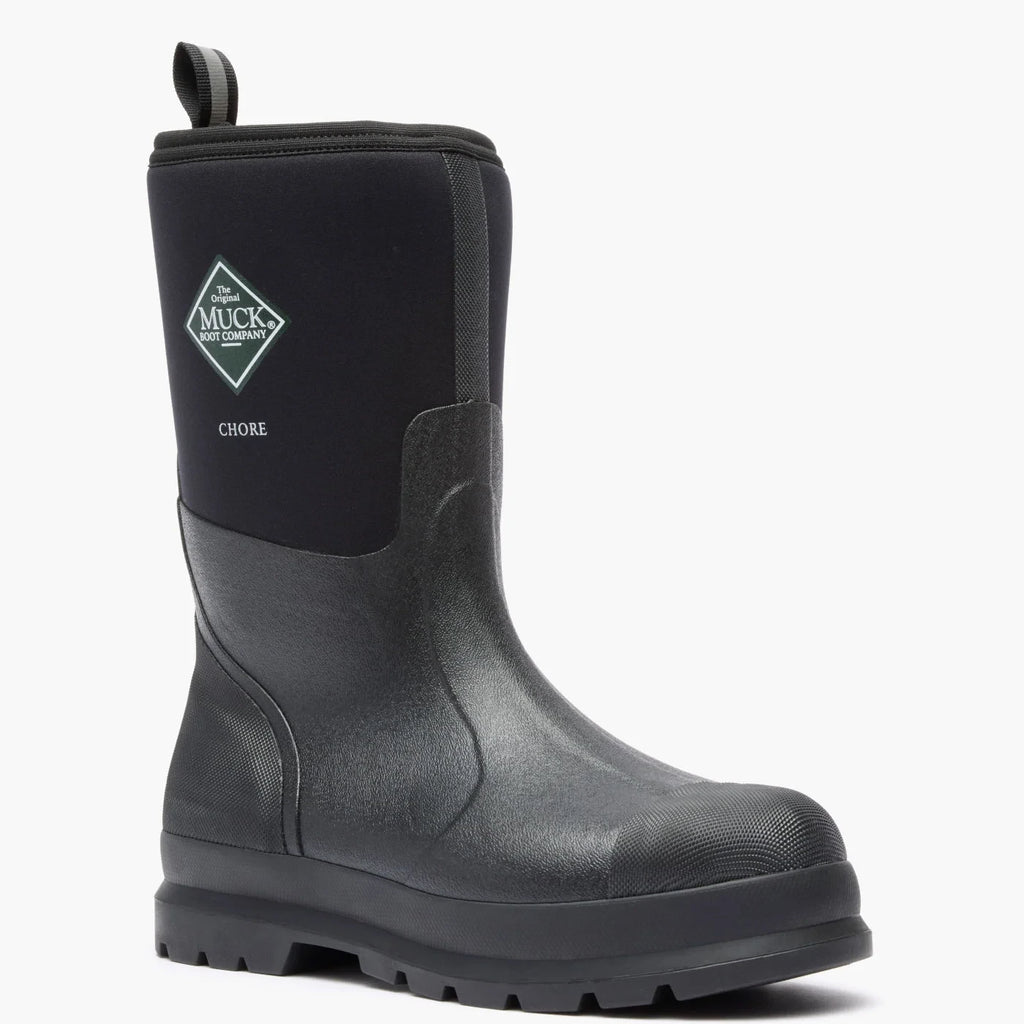 Men's Waterproof Mid Work Boot - Black