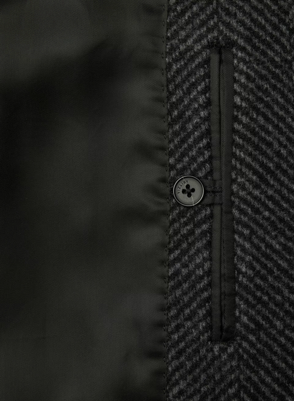 Double-Breasted Wool Cashmere Coat - Herringbone