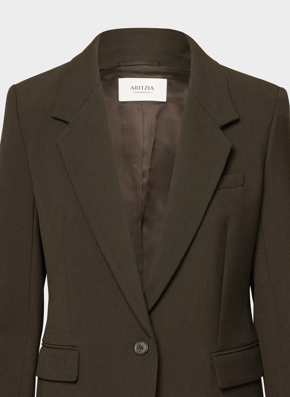Single-Breasted Stretch Blazer - Check