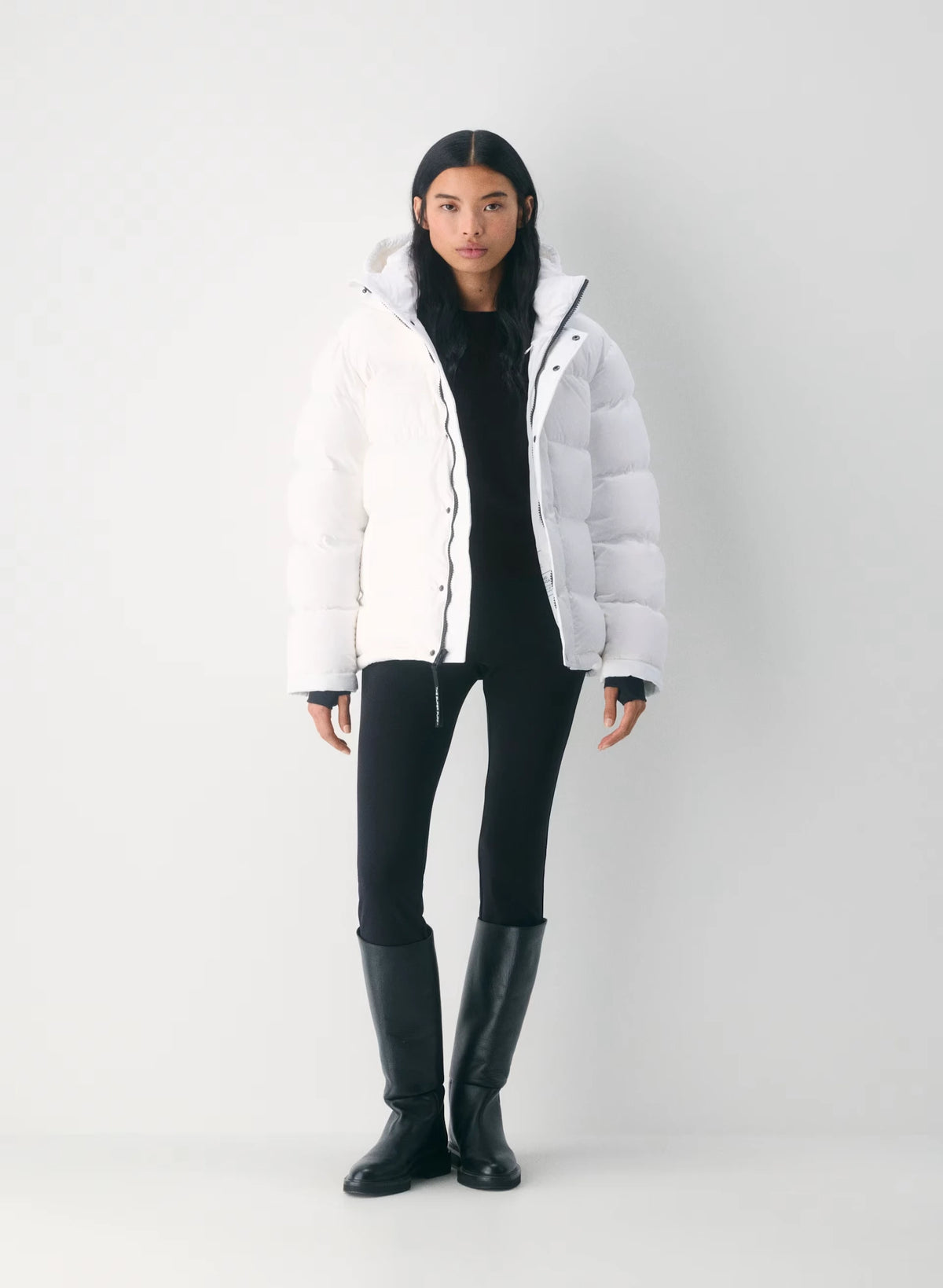 Long Down Puffer Jacket - Blue