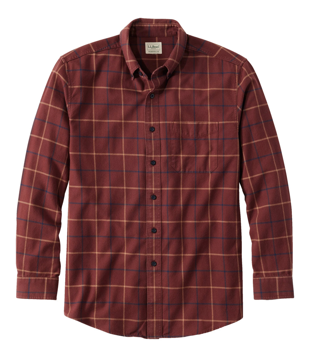Men's Cotton Flannel Shirt - Charcoal