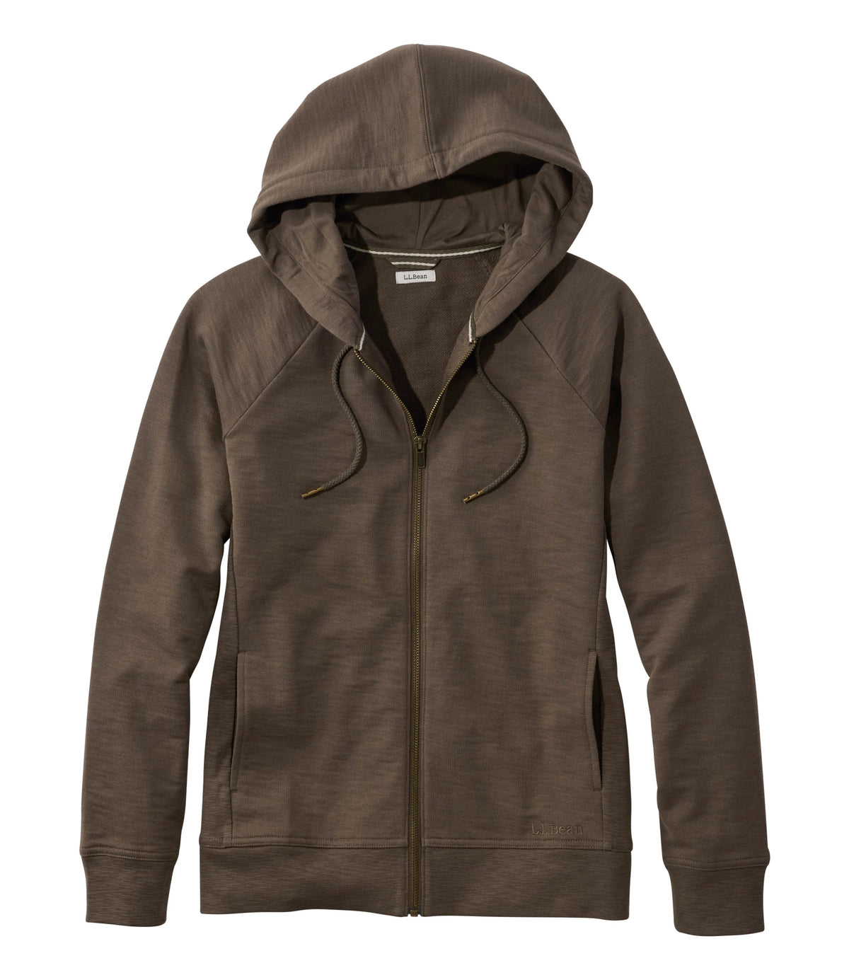 Women's French Terry Full-Zip Hoodie - White