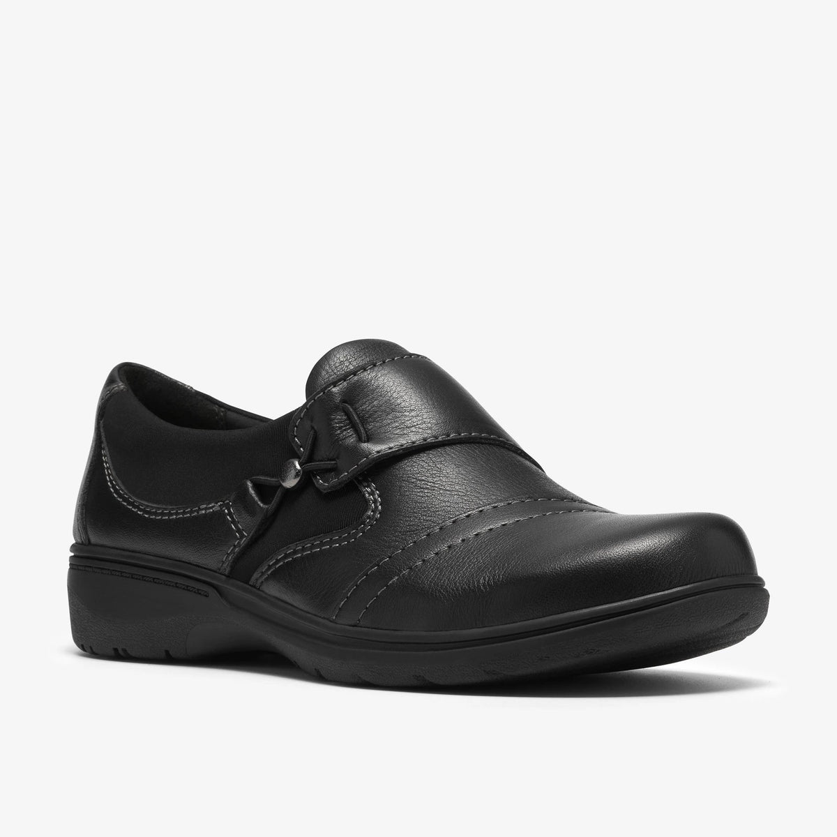 Leather Slip-On Casual Shoe - Black