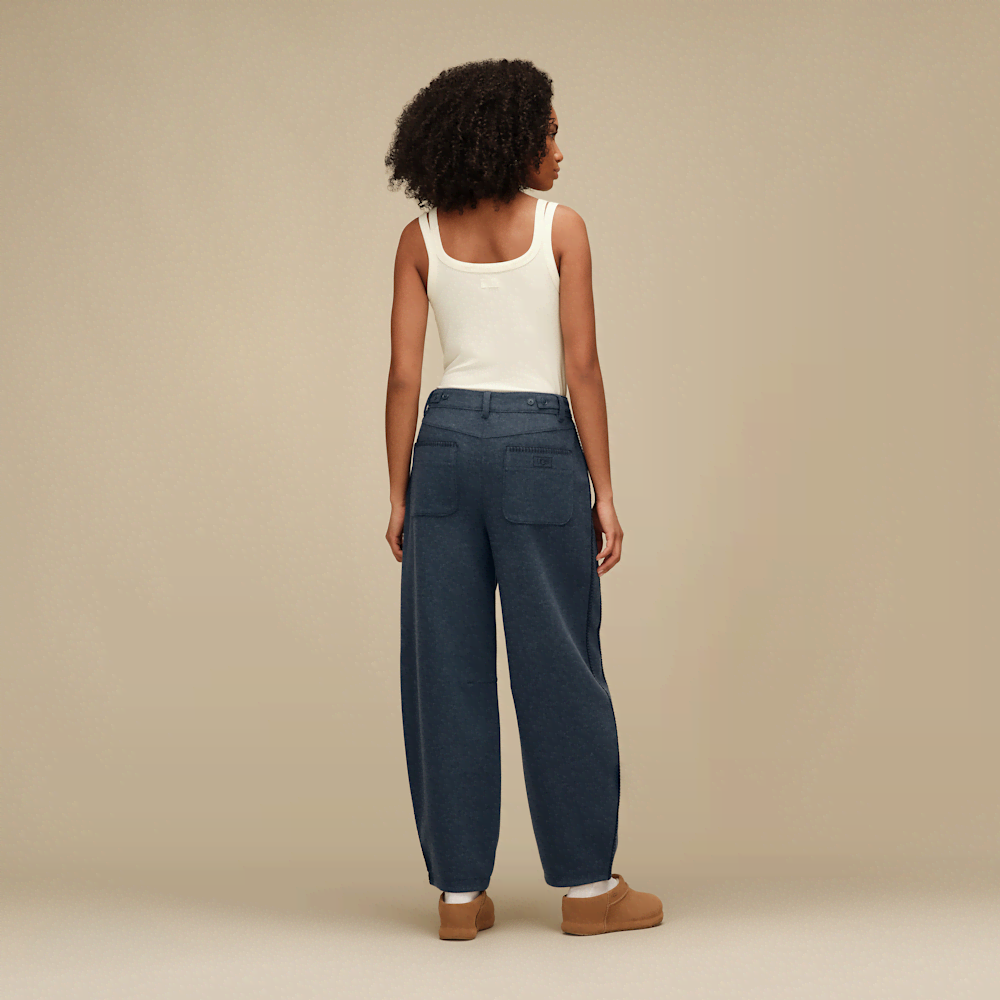 Women's Mid-Rise Barrel Pants - Black Heather