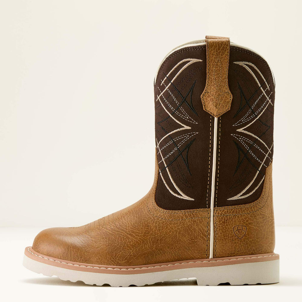 Kids' Round Toe Western Boots - Brown