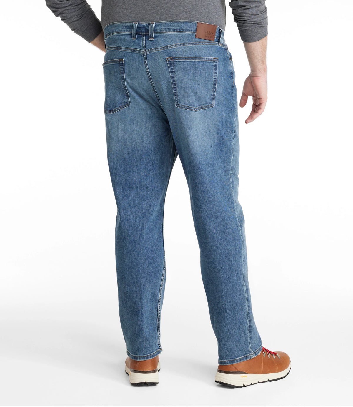 Men's Stretch Straight-Leg Jeans - Tan