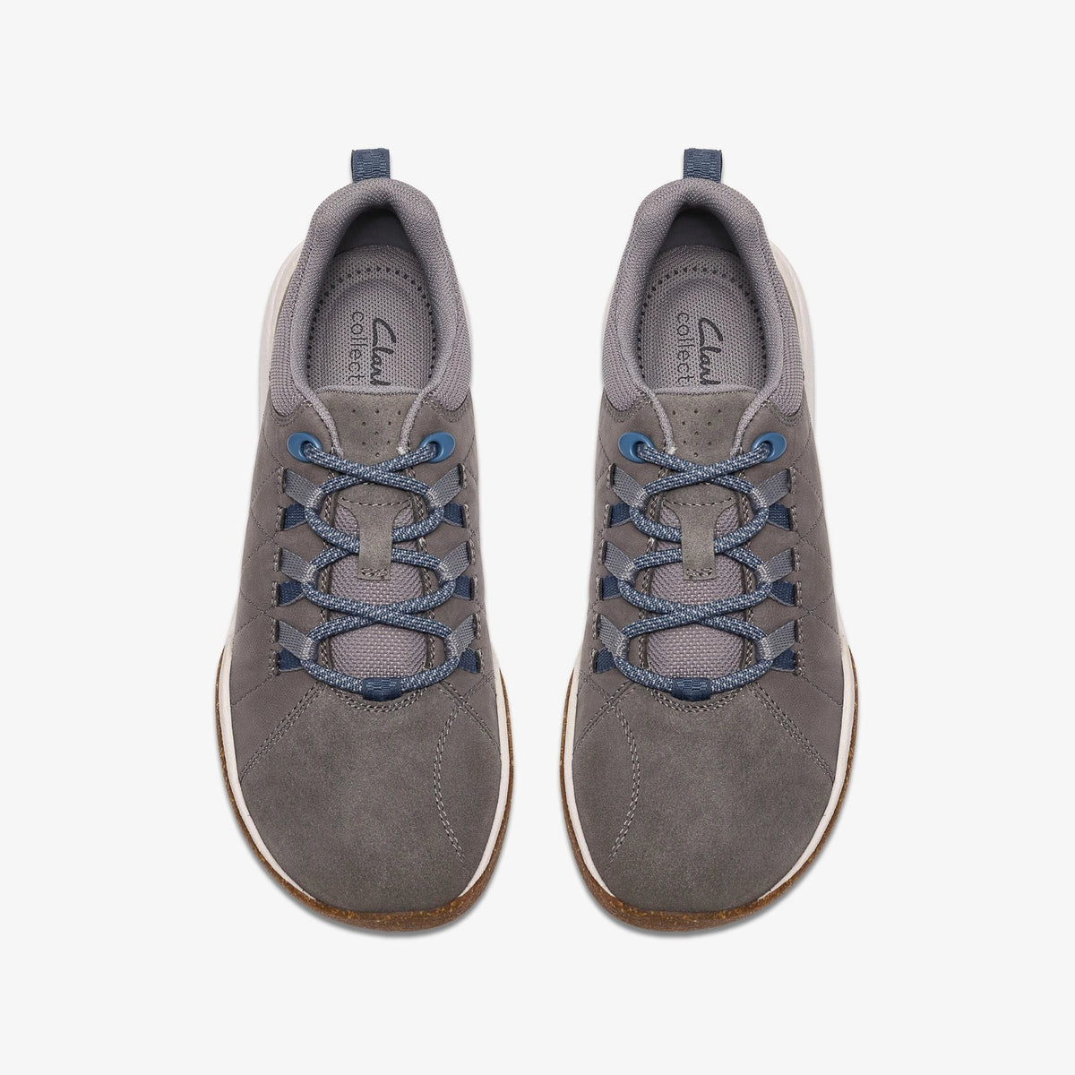 Water-Resistant Nubuck Lace-Up Shoe - Dark Grey
