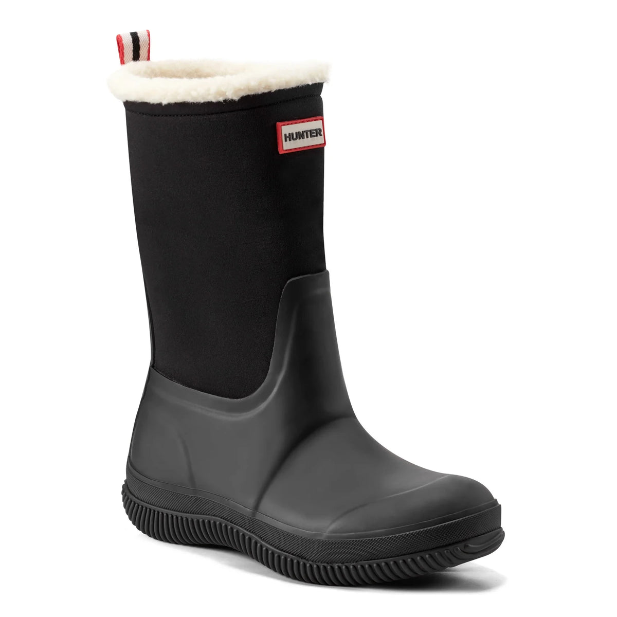Women's Insulated Roll-Top Snow Boots - Black