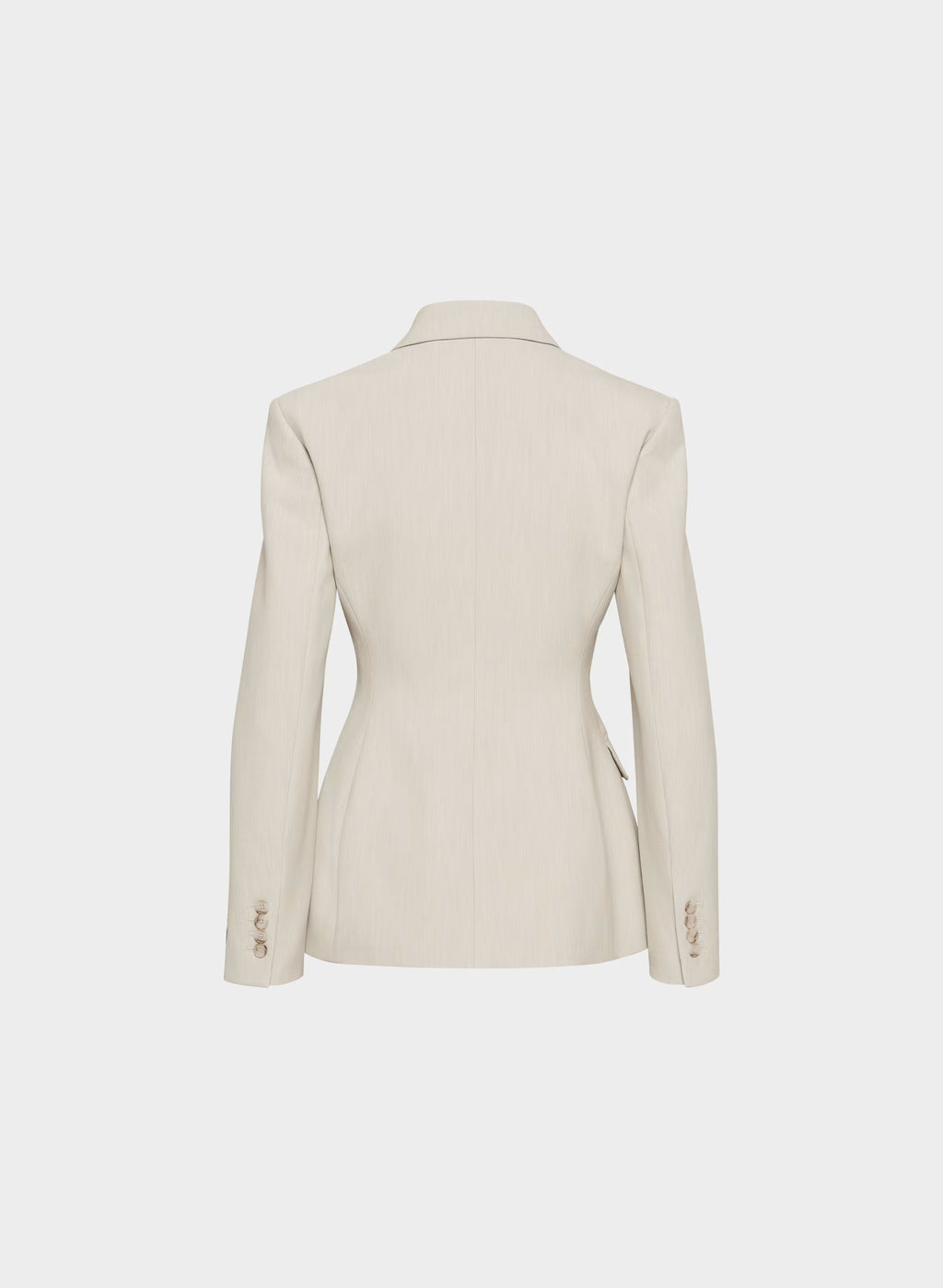 Single-Breasted Stretch Blazer - Brown Check