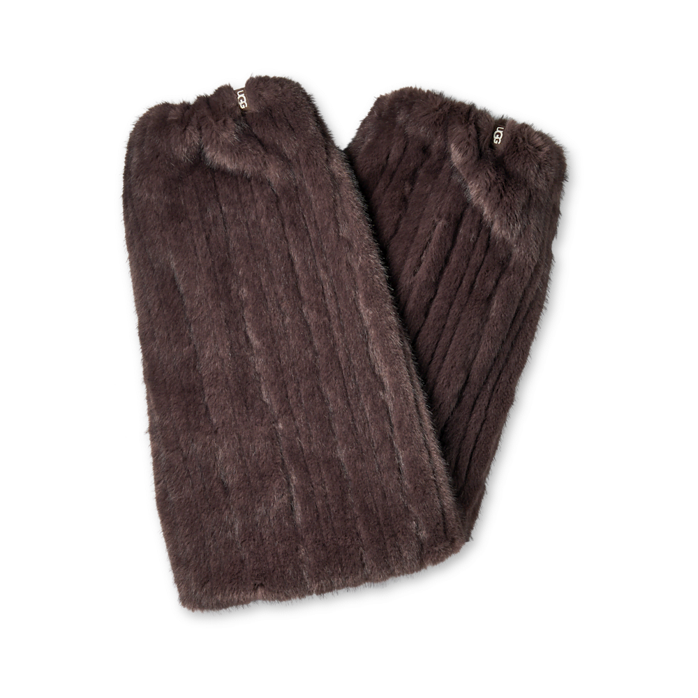 Women's Tipped Faux Fur Leg Warmers - Burnt Cedar