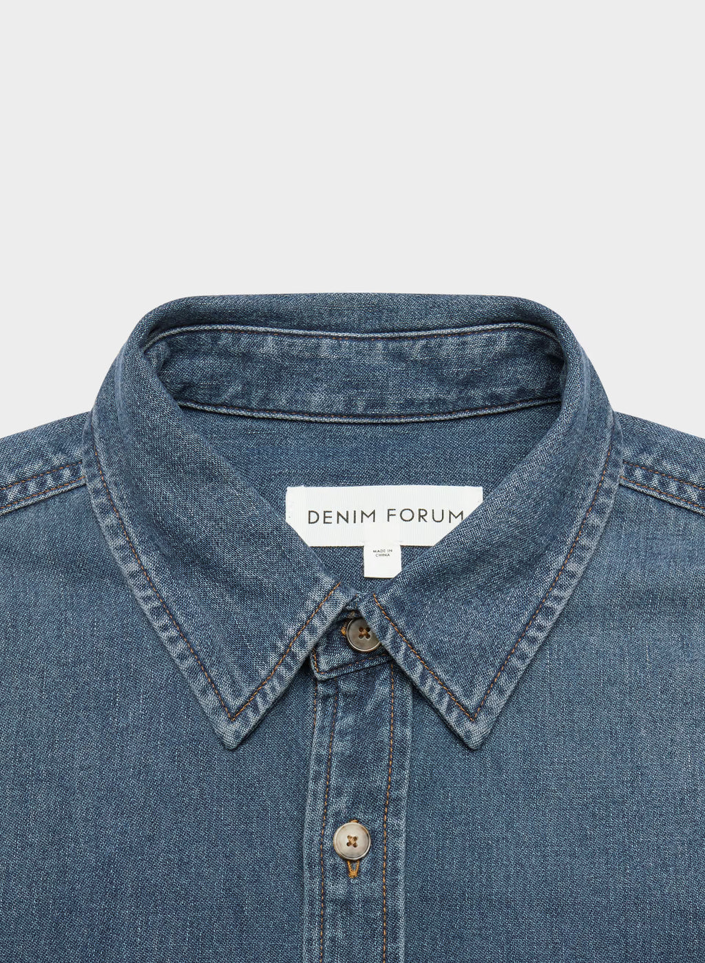 Oversized Hemp Blend Denim Shirt - Indigo