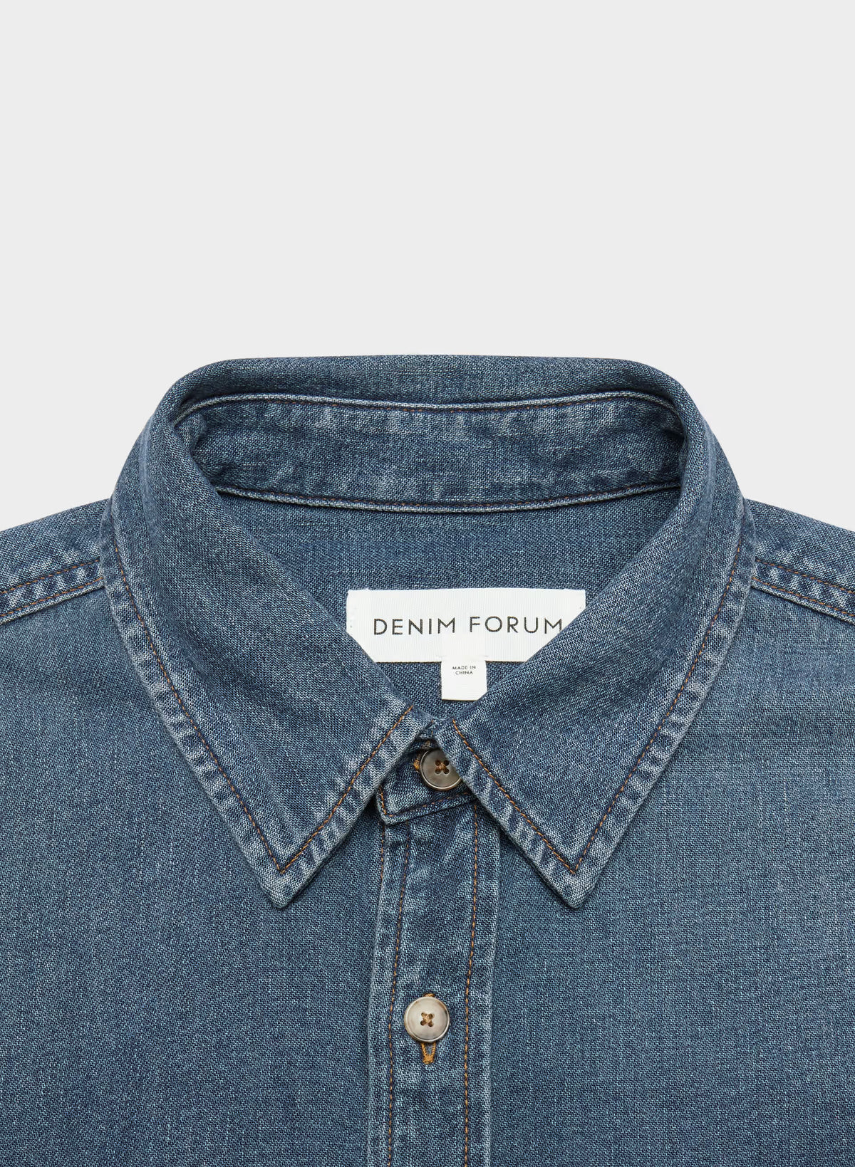 Oversized Hemp Blend Denim Shirt - Indigo