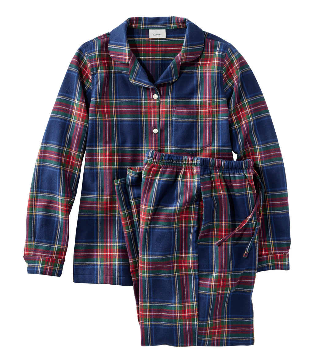 Women's Plaid Cotton Flannel Pajama Set