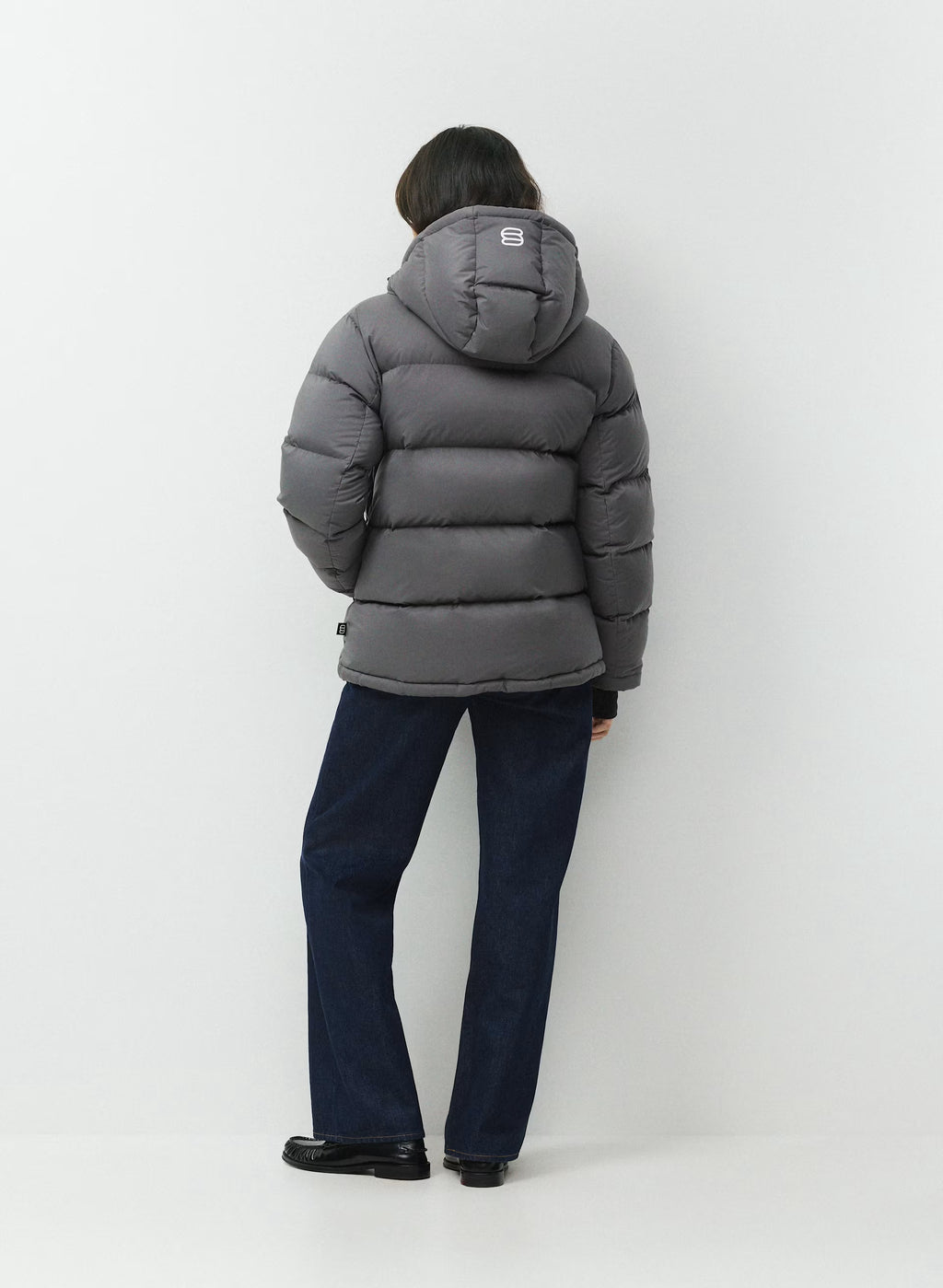 Long Down Puffer Jacket - Blue