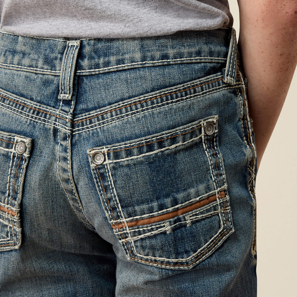 Boys' Relaxed Boot Cut Jeans - Blue