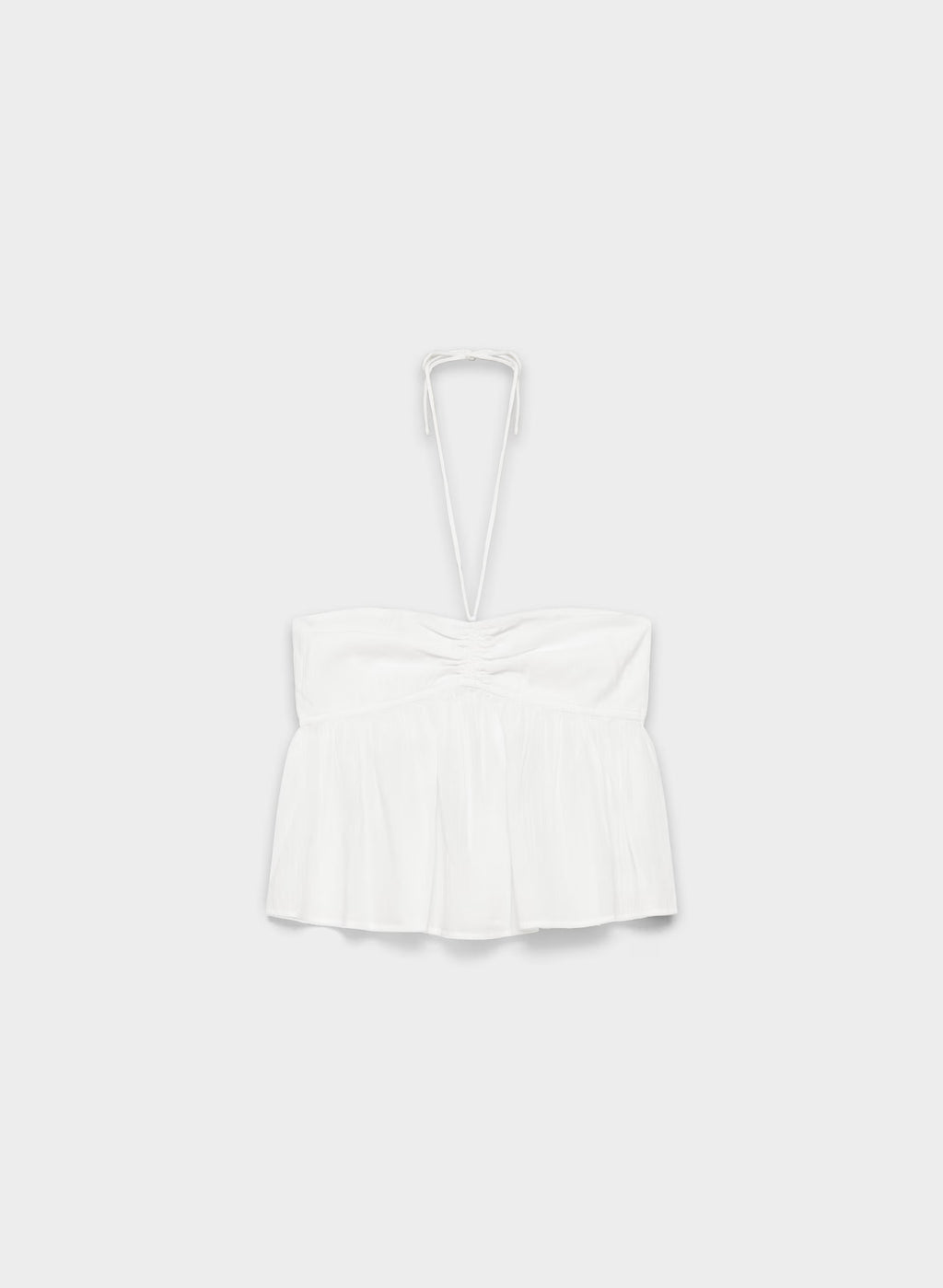 Cotton Halter Top - Navy
