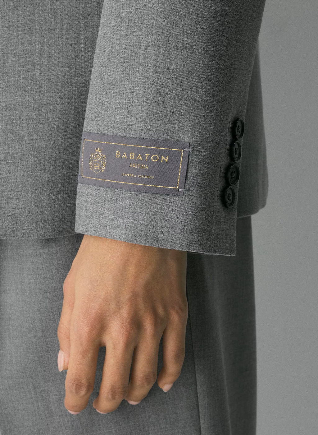 Single-Breasted Stretch Blazer - Check