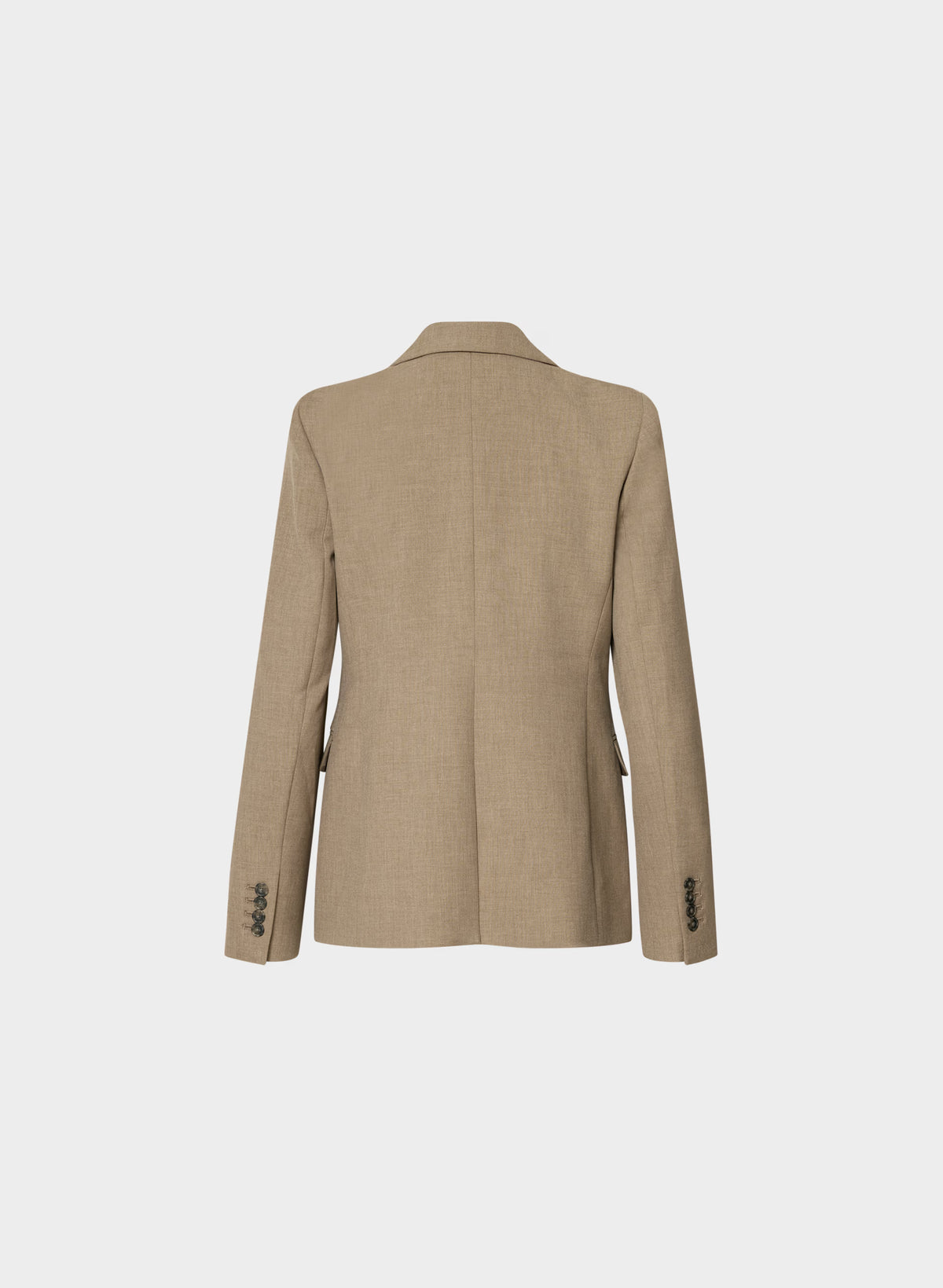 Single-Breasted Stretch Blazer - Check