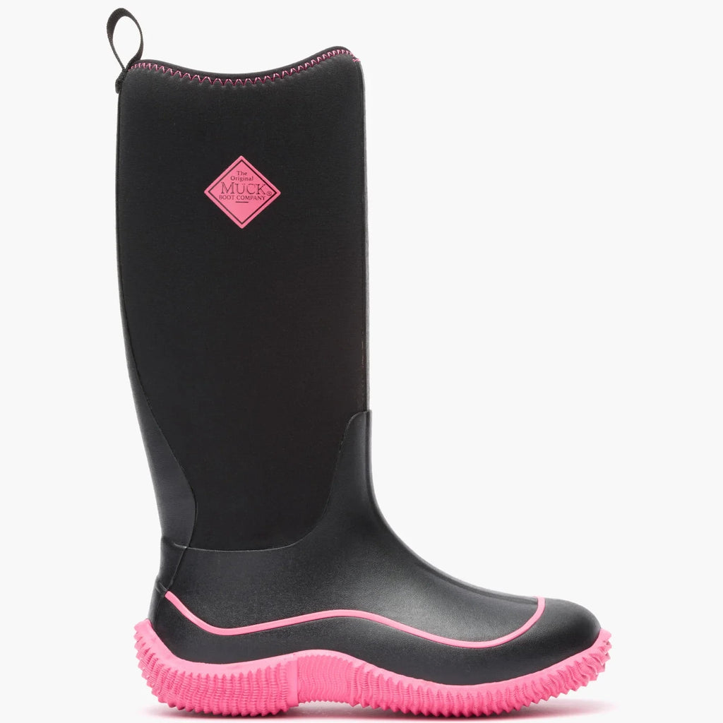 Women's Waterproof Tall Neoprene Boots - Black Pink