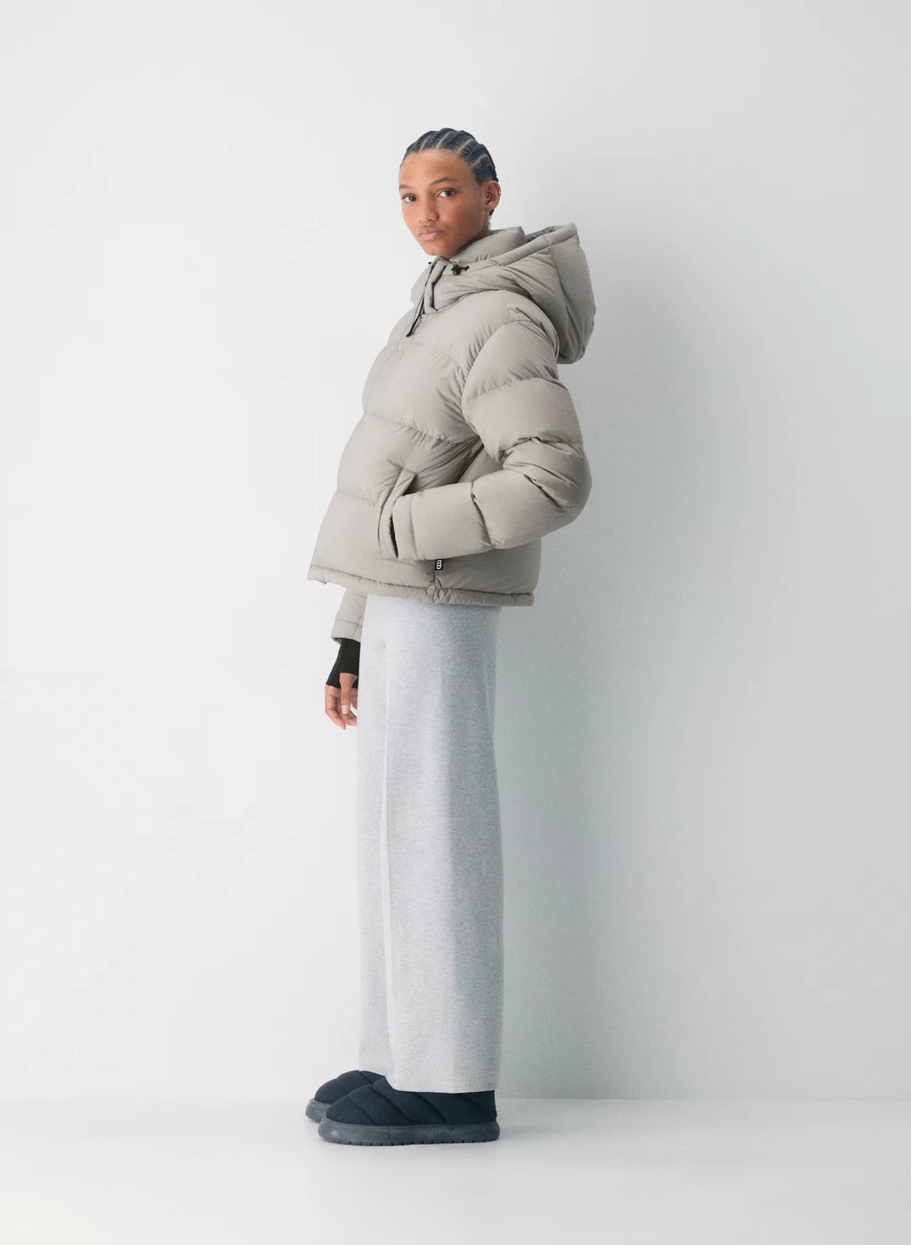 Short Down Puffer Jacket - Blue