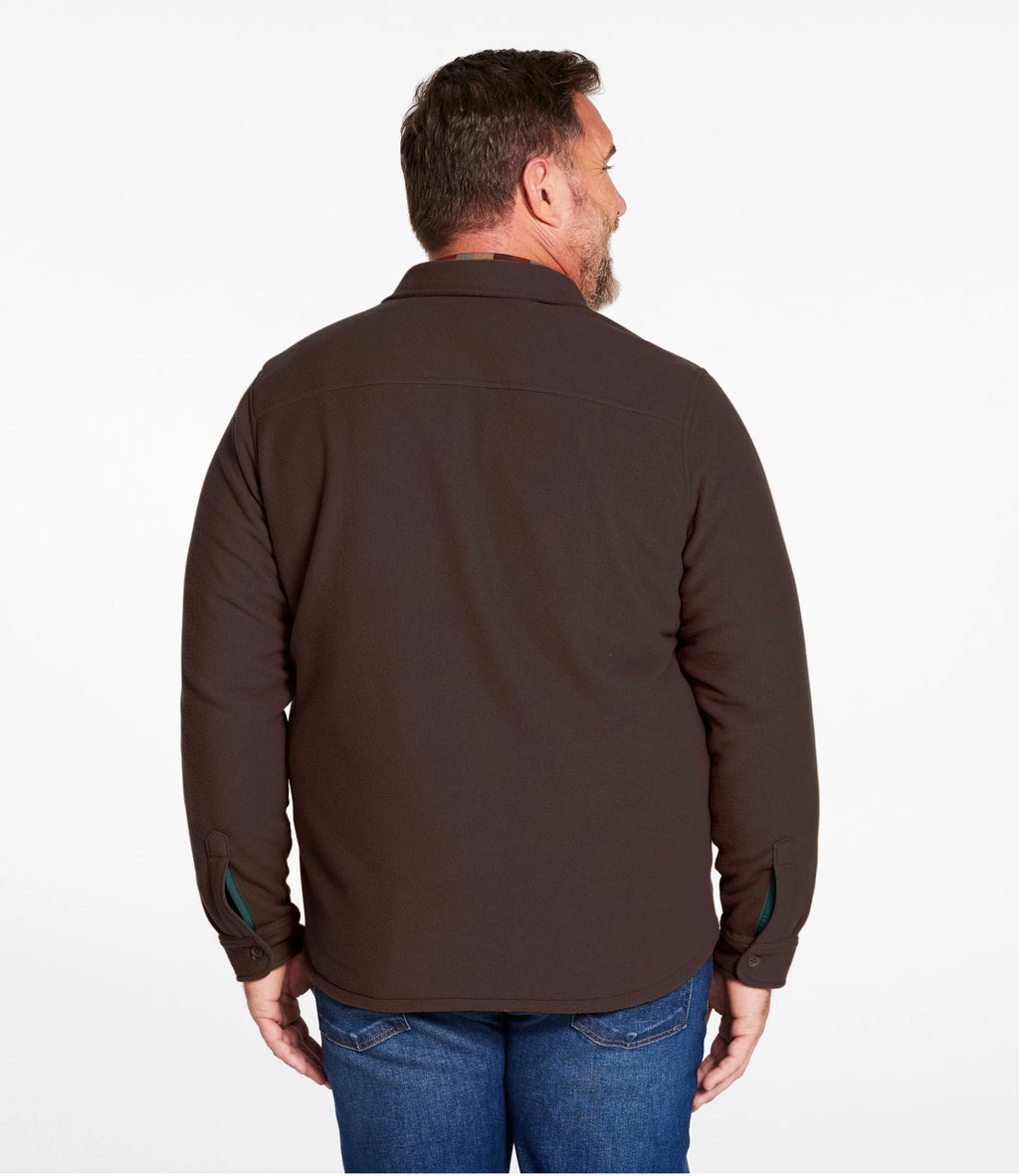 Men's Recycled Fleece Overshirt - Dark Navy