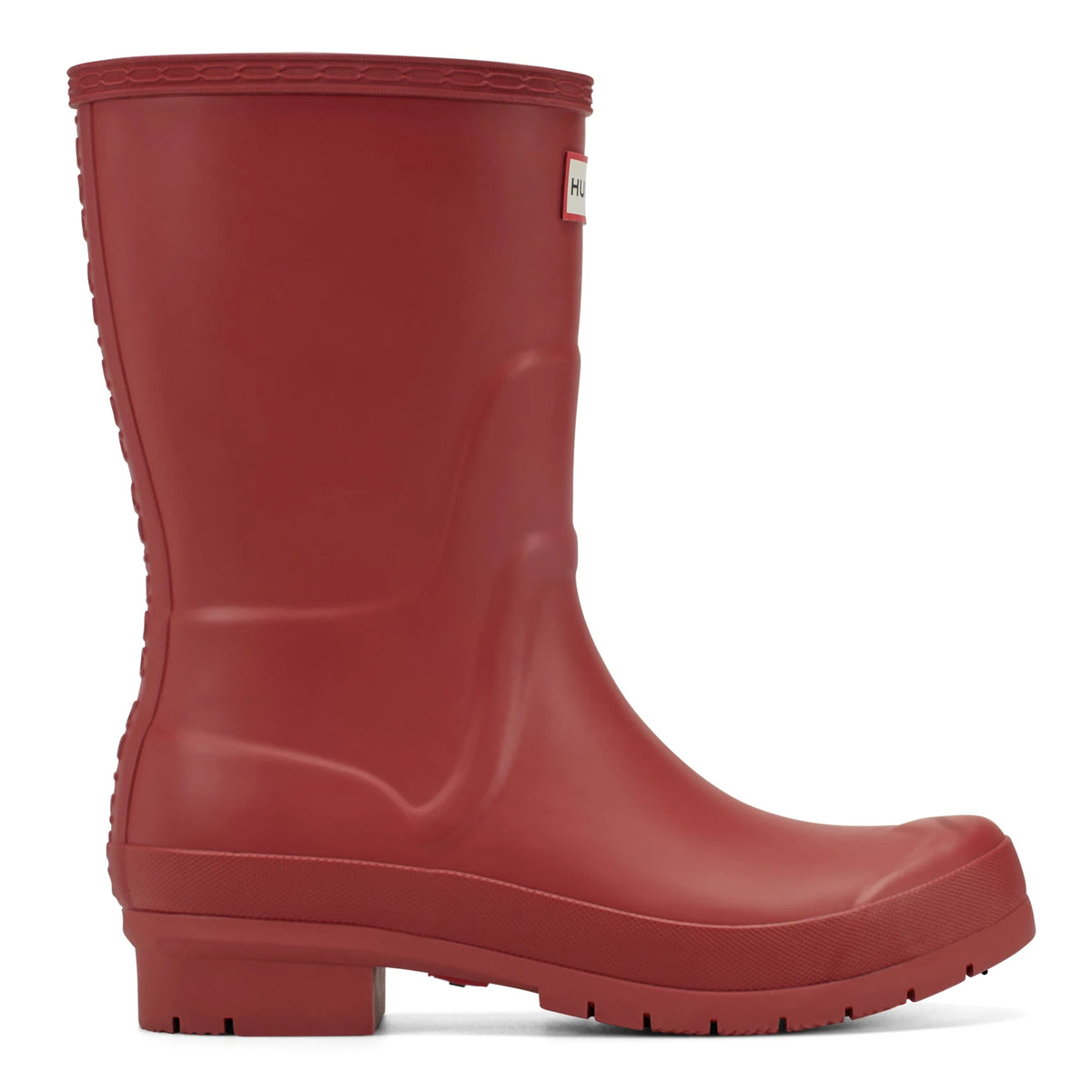 Women's Waterproof Rubber Ankle Boot - Red