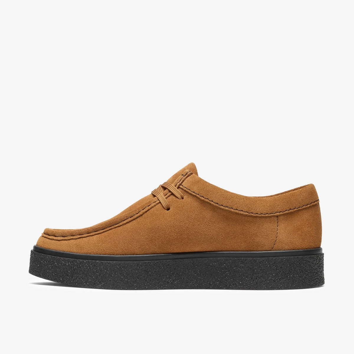 Suede Lace-Up Cupsole Shoe - Ginger