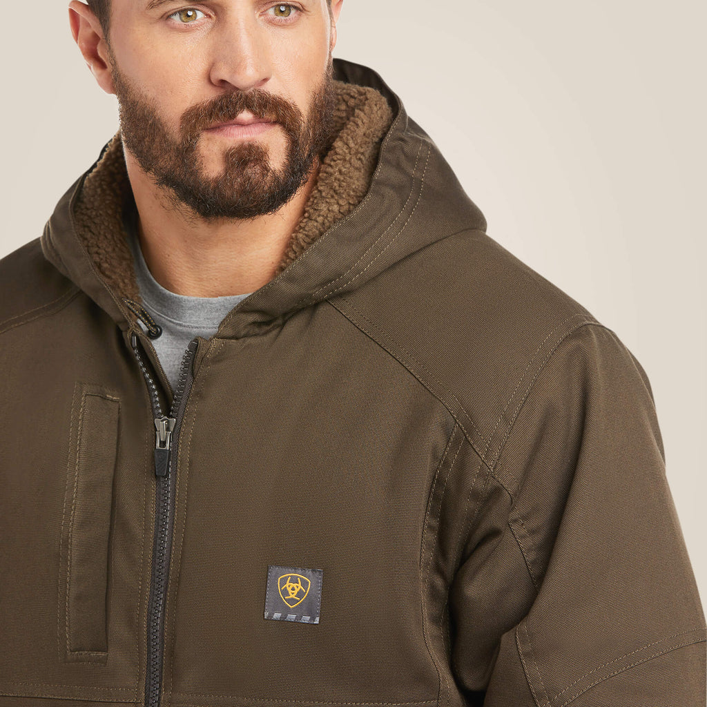 Men's Water-Repellent Sherpa-Lined Work Jacket