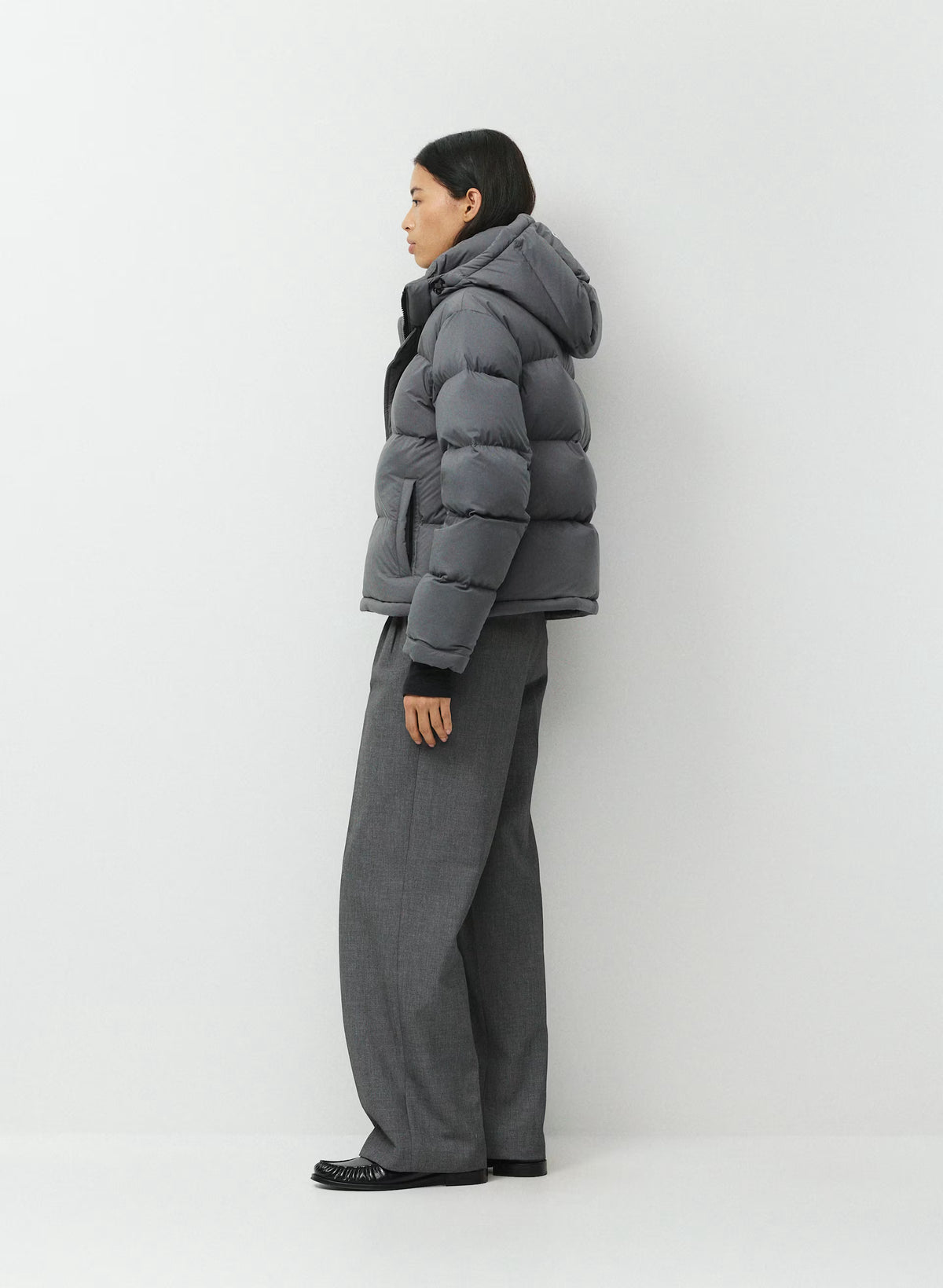 Short Down Puffer Jacket - Blue