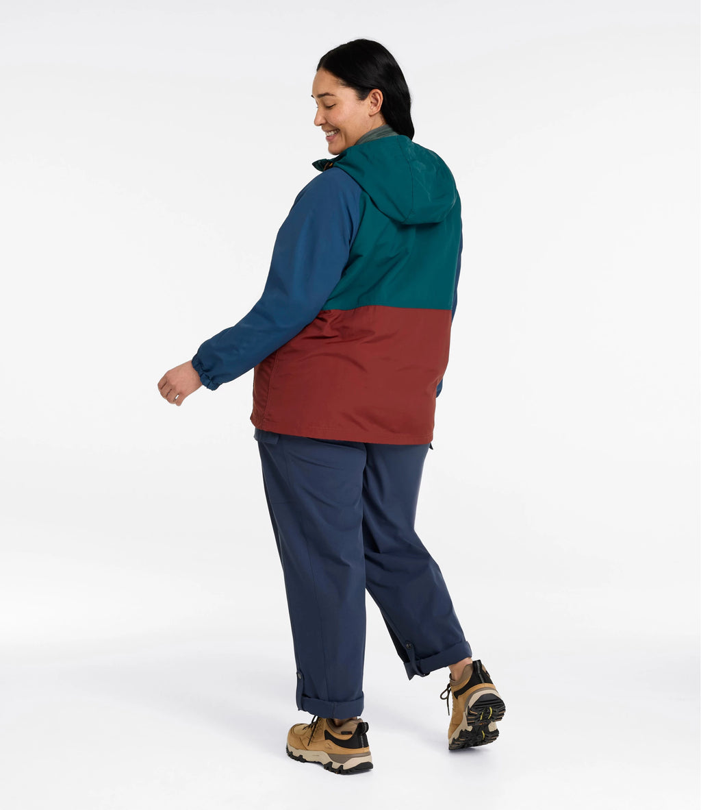 Women's Hooded Windbreaker Jacket - Green