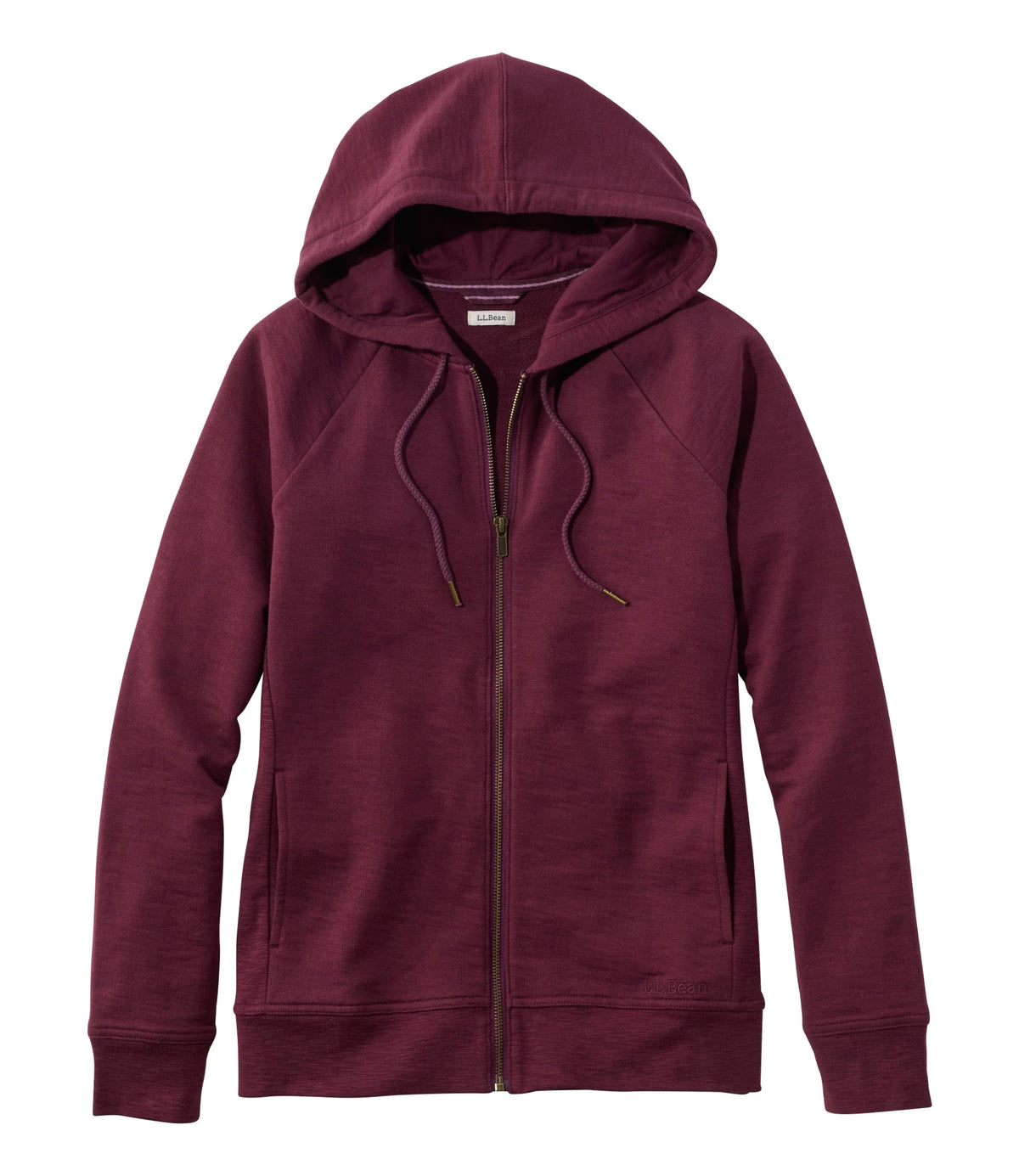 Women's French Terry Full-Zip Hoodie - White