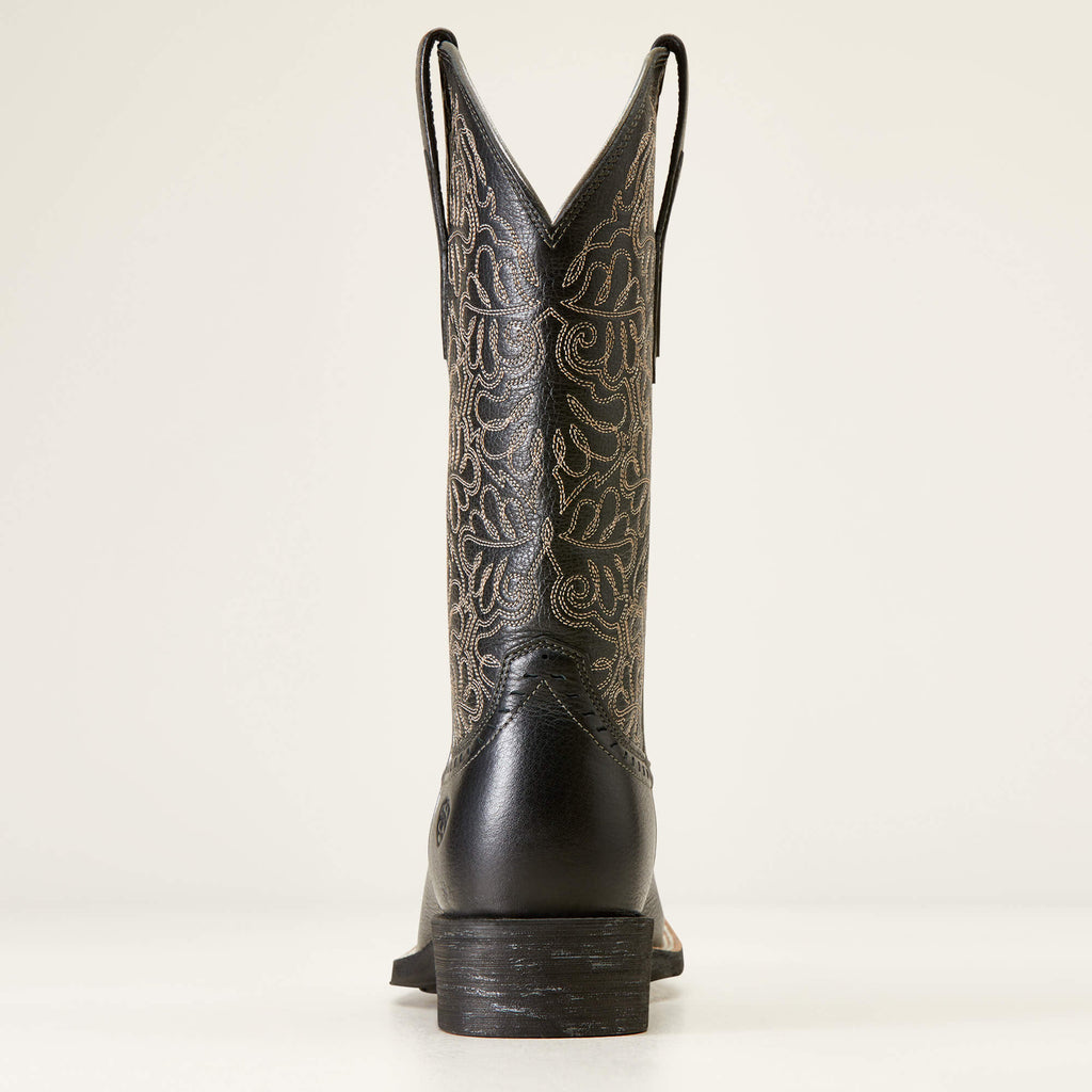 Women's Wide Square Toe Western Boots - Brown