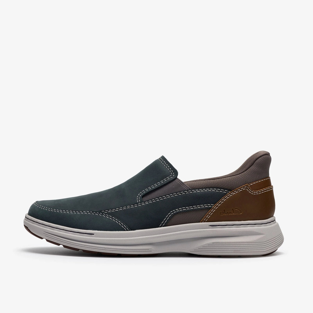 Leather Slip-On Loafer - Navy